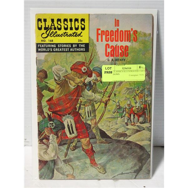 1968 CLASSICS ILLUSTRATED #169 IN FREEDOMS