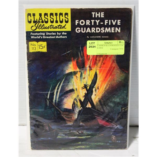 1953 CLASSICS ILLUSTRATED #114 FORTY-FIVE