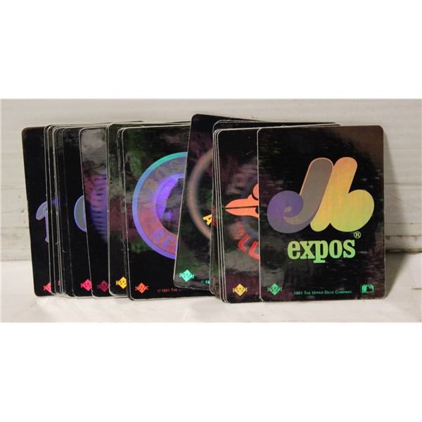 UPPER DECK 3-D TEAM LOGOS BASEBALL 20 CARDS