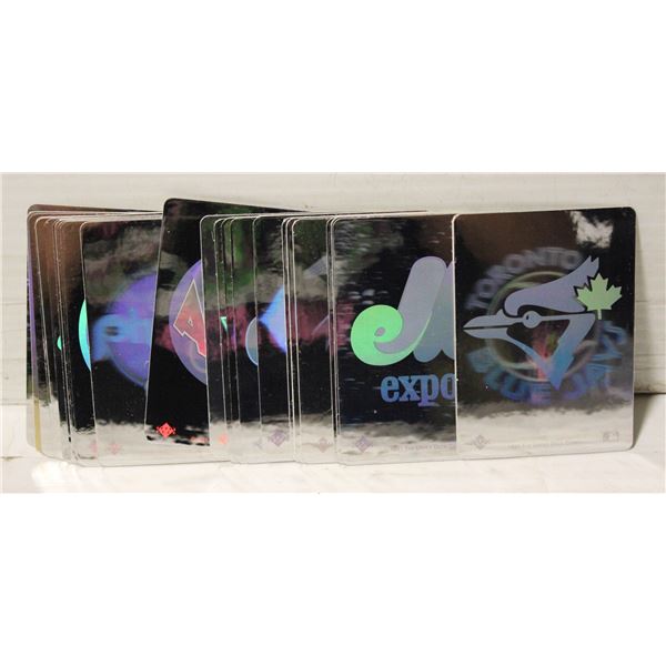 UPPER DECK 3-D TEAM LOGOS BASEBALL 25 CARDS