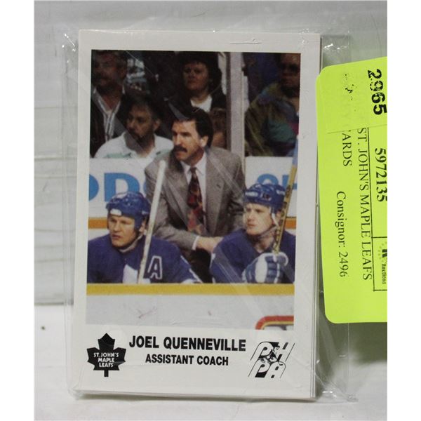 VINTAGE ST. JOHN'S MAPLE LEAFS HOCKEY CARDS