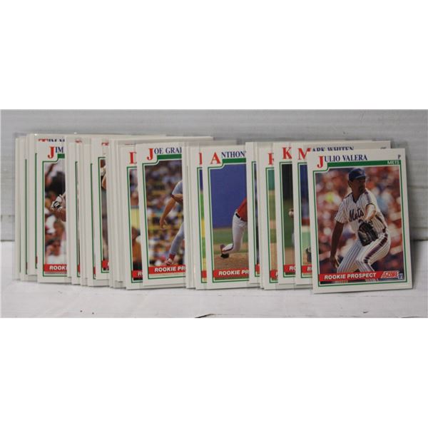 SCORE 1991 ROOKIE CARDS BASEBALL MLB