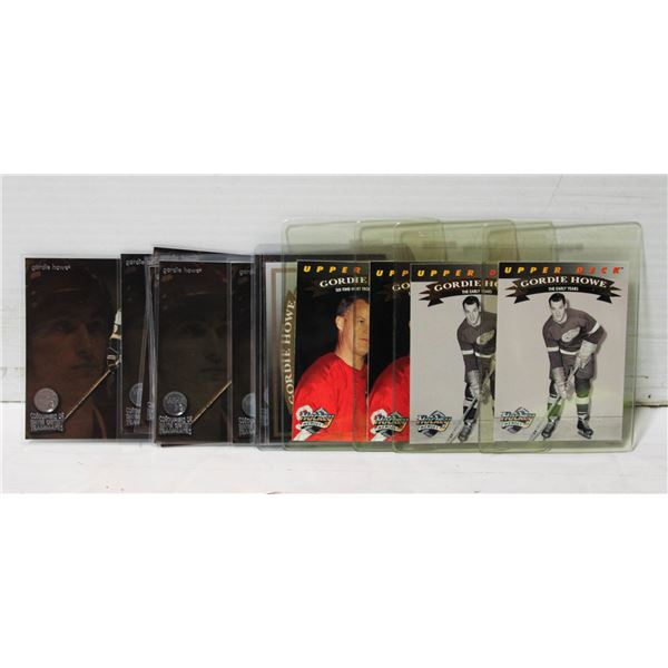 GORDIE HOWE CARDS SET OF 15 NHL HOCKEY