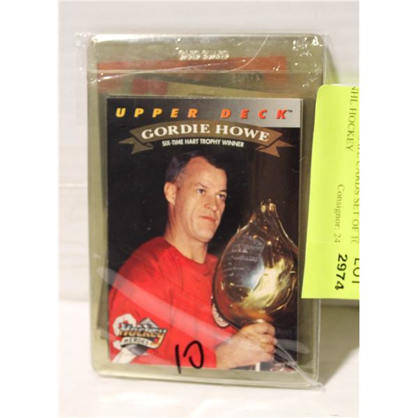 GORDIE HOWE CARDS SET OF 10 NHL HOCKEY
