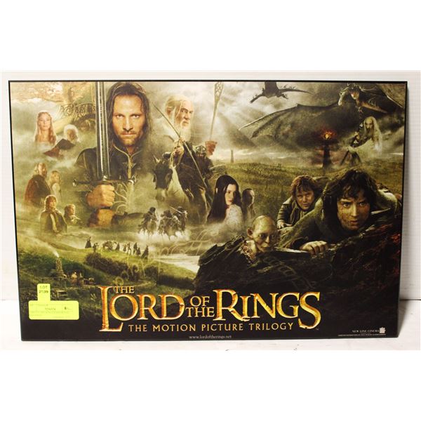LORD OF THE RINGS HARDWOOD MOUNTED