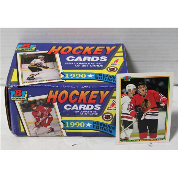 COMPLETE BOWMAN 264 CARD NHL SET 1990