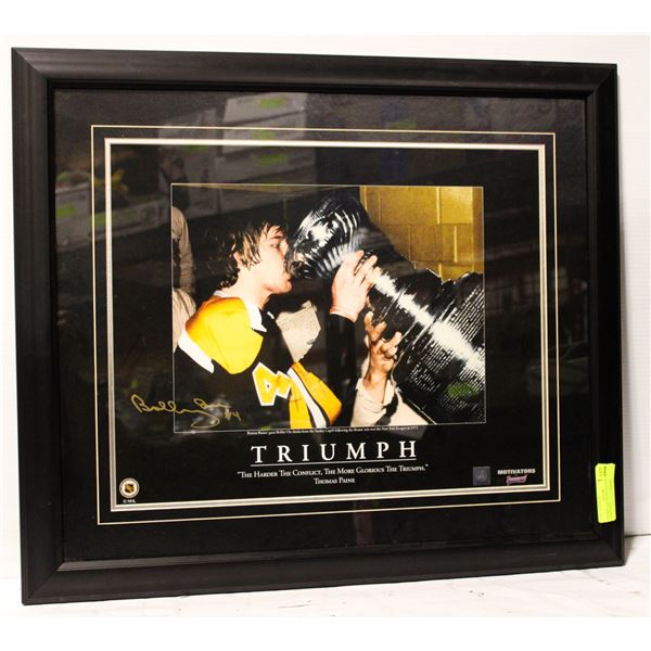 BOBBY ORR SIGNED PICTURE. CERTIFIED