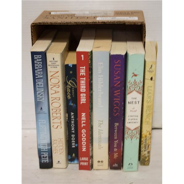 BOOKS- TRADE PAPER STYLE- BOX LOT ASSORTED