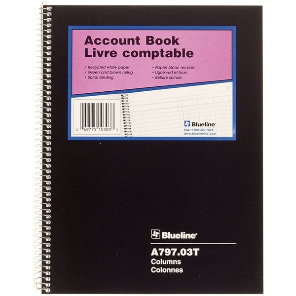 9 NEW ACCOUNT BOOKS FROM BLUELINE