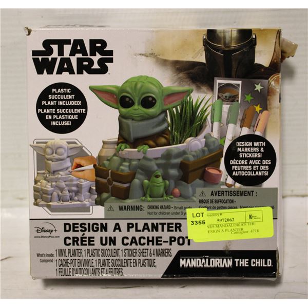 STAR WARS MANDALORIAN THE CHILD DESIGN A PLANTER