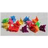 Image 1 : 16 NEW REPACKED 1" X 1" BUTTERFLY HAIR CLIPS