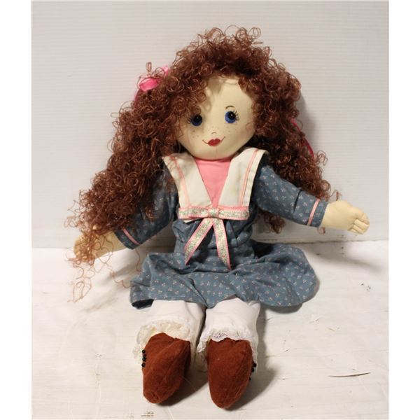 VINTAGE 1990?S HANDMADE PLUSH DOLL 21?