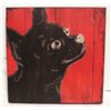 Image 1 : CHIHUAHUA WOOD ART 15 1/2?X 15 1/2? X 1 1/2? BY