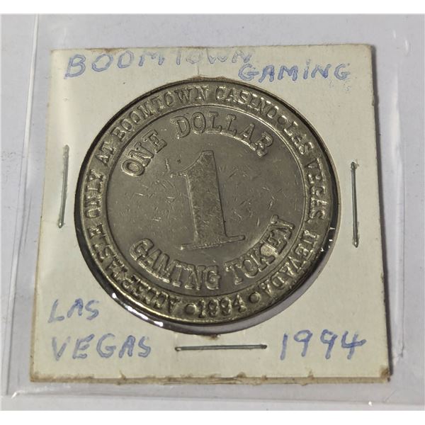 1994 BOOMTOWN LAS VEGAS $1 DOLLAR GAMING TOKEN
