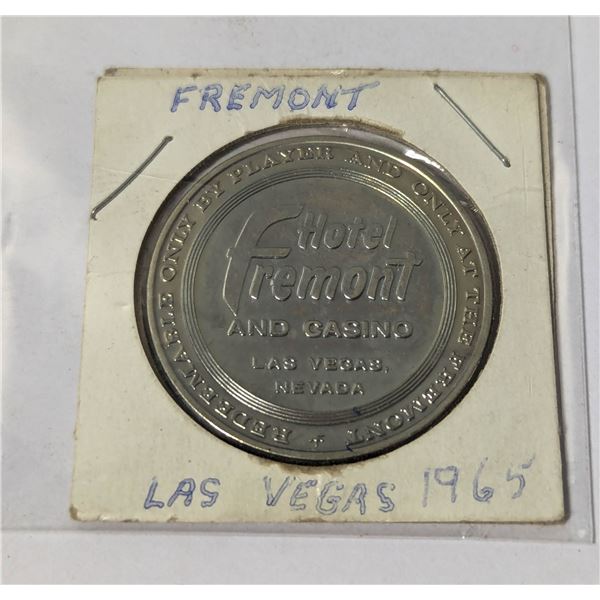 1965 FREMONT HOTEL LAS VEGAS $1 GAMING TOKEN