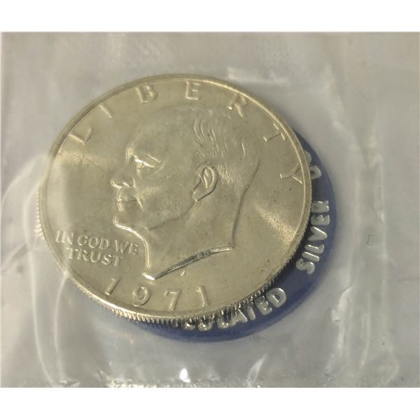 1971 SILVER USA EISENHAUER $1 DOLLAR SEALED SET