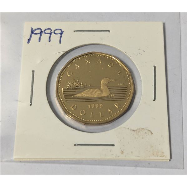 1999 CANADA $1 DOLLAR LOON PROOF FINISH COIN