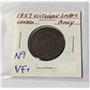 Image 1 : 1859 N9 VARIETY CANADA LARGE 1 CENT COIN