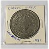 Image 1 : 1981 CIRCUS CIRCUS LAS VEGAS NEVADA $1 GAMING