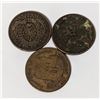 Image 2 : x3 1841/44 BANK OF MONTREAL 1/2 PENNY BANK TOKENS