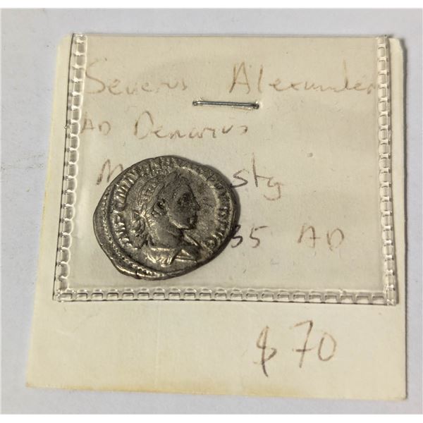 222-235AD SILVER ANCIENT ROMAN SEVERUS DENARIUS