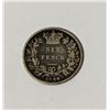 Image 1 : 1846 SILVER GREAT BRITAIN SIX PENCE COIN