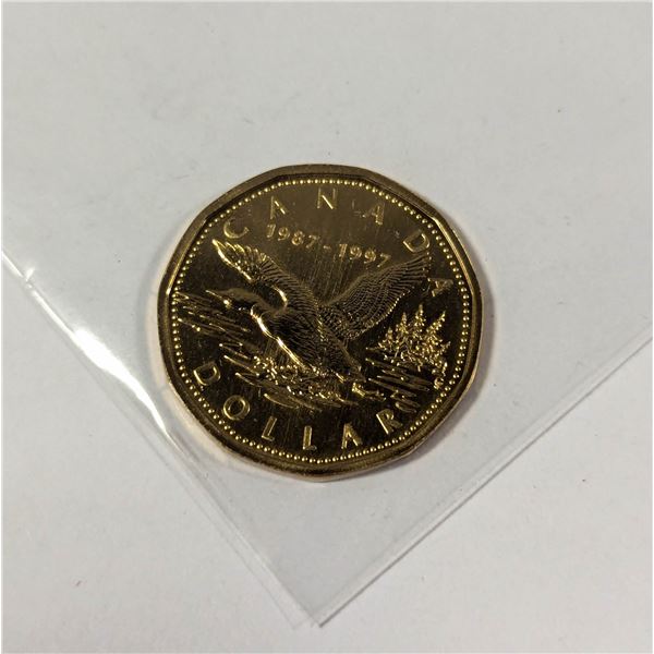 1987-1997 CANADA FLYING LOON $1 COIN,