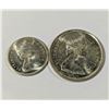 Image 2 : 1867-1967 SILVER CANADA CENTENNIAL 25c & 10c