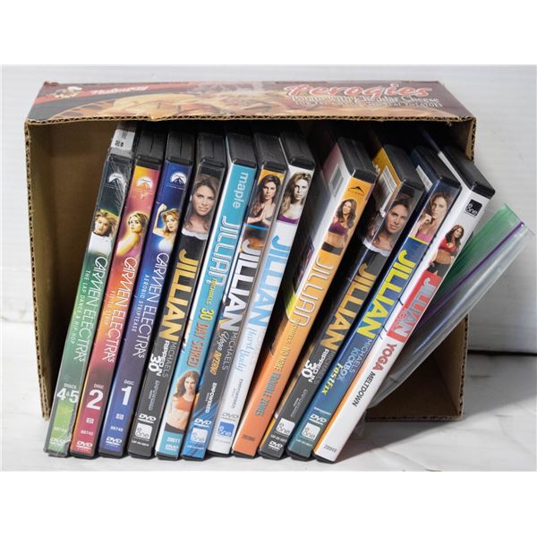 JILLIAN MICHAELS & CARMEN ELECTRA WORKOUT DVDS