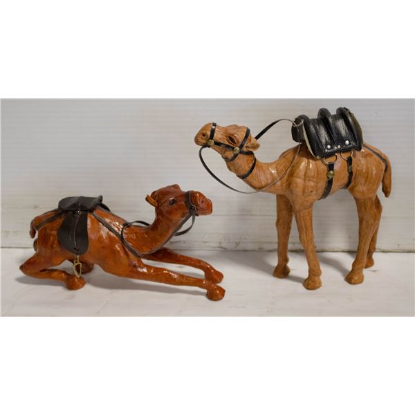 2PCS LEATHER WRAPPED CAMELS