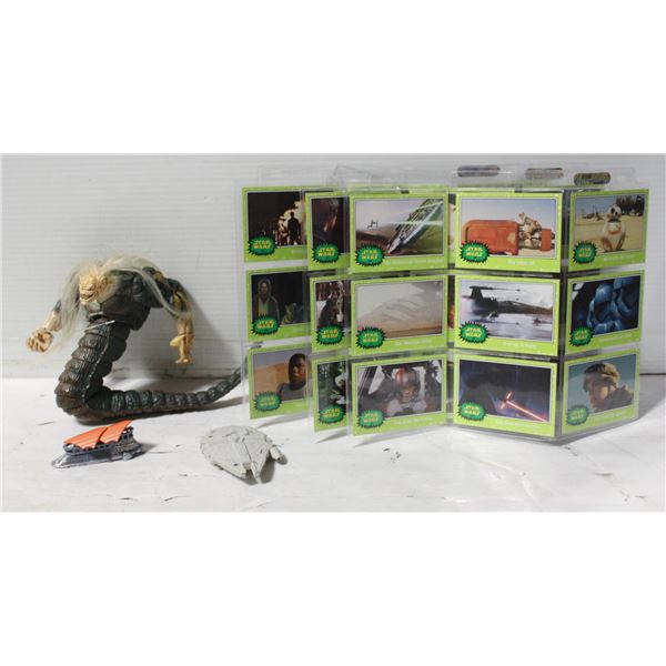 STAR WARS ACTION FIGURE+STAR WARS TRADING CARD