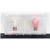 Image 1 : 2 NEW BULB SHAPED GLITTER LIP GLOSS