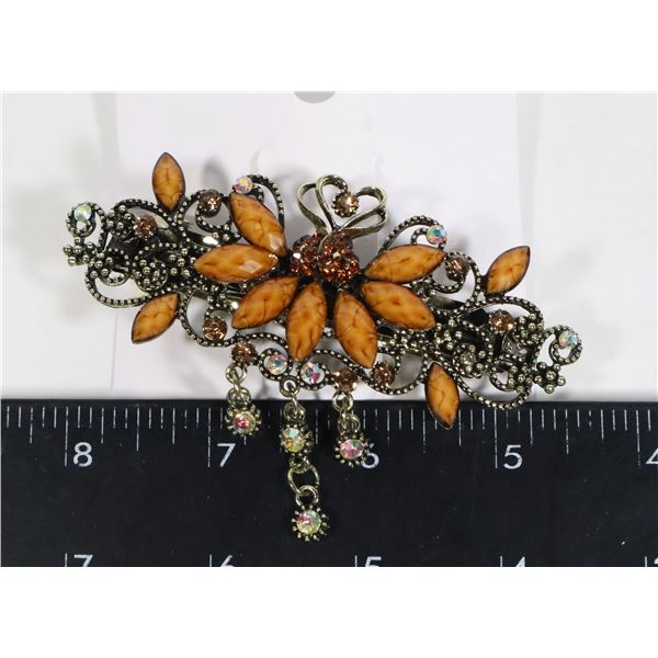 NEW RHINESTONE ANTIQUE STYLE TASSEL FRENCH  CLIP