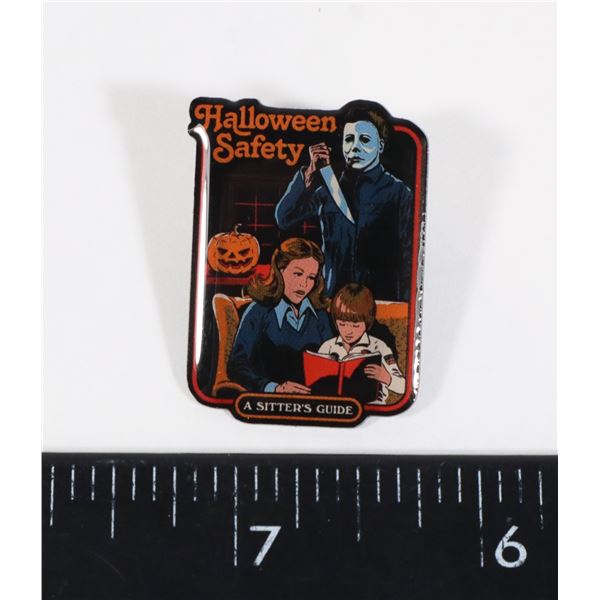 NEW HALLOWEEN THEME LAPEL PIN "A SITTERS GUIDE"