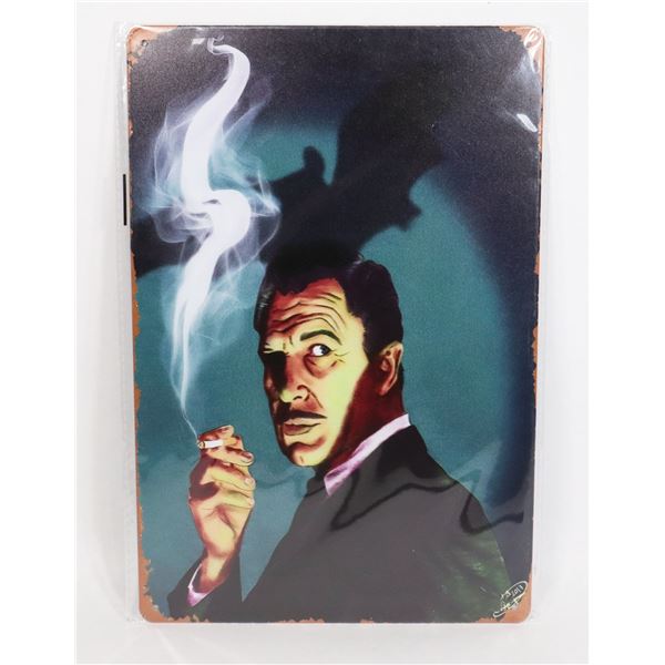 NEW CARICATURE VINCENT PRICE BAT METAL SIGN