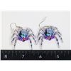 Image 1 : NEW ACRYLIC DANGLE SPIDER EARRINGS