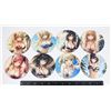 Image 1 : NEW 8PC ANIME GIRL THEME WOOD COASTER SET