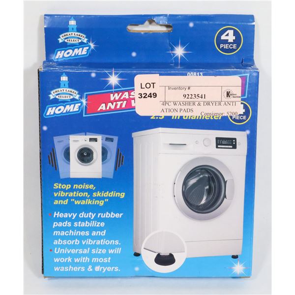 NEW 4PC WASHER & DRYER ANTI VIBRATION PADS