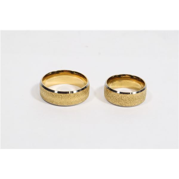 NEW COUPLES RING SET HER KING SIZE 10 HIS QUEEN