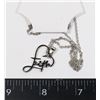 Image 1 : NEW STAINLESS STEEL FAITH HEART PENDANT AND CHAIN