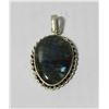 Image 1 : BLOODSTONE GREENISH/BLUEISH OPAL PENNANT