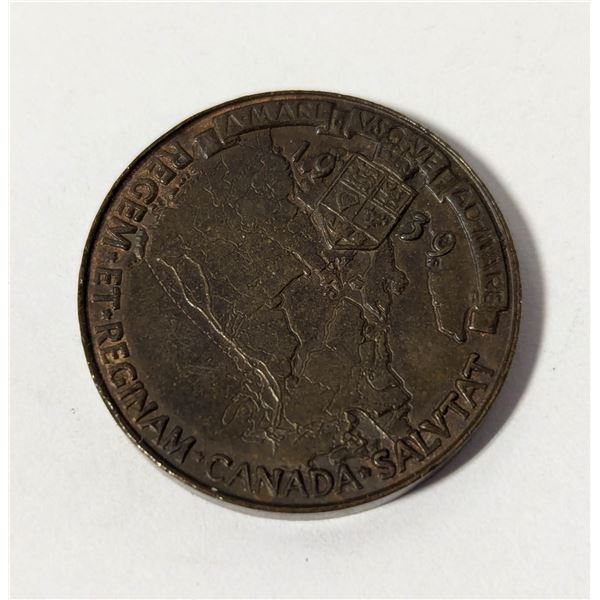 1939 ROYAL VISIT TO CANADA MEDAL