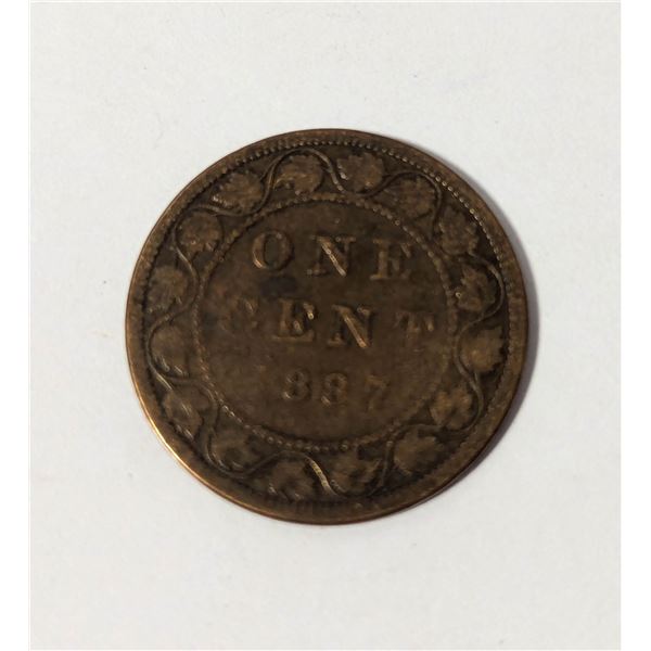 1887 CANADA LARGE 1 CENT COIN
