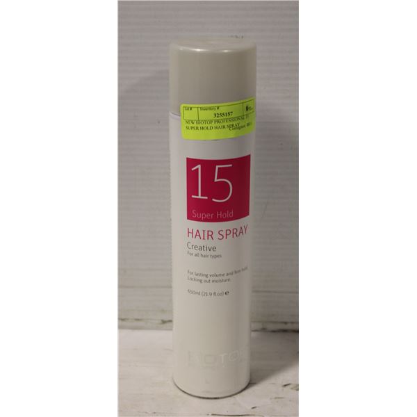 NEW BIOTOP PROFESSIONAL 15 SUPER HOLD HAIR SPRAY