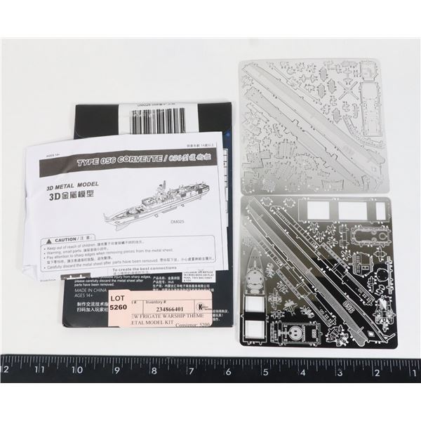NEW FRIGATE WARSHIP THEME METAL MODEL KIT