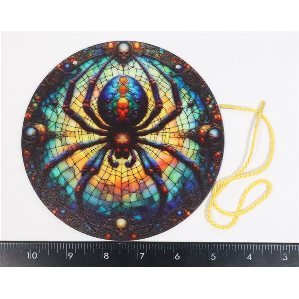 NEW 6" SCARY SPIDER THEME HANGING WINDOW LIGHT