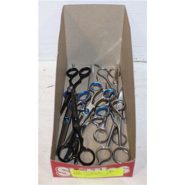 LOT 0F 10 PROFESSIONAL STEEL HAIR CUTTING