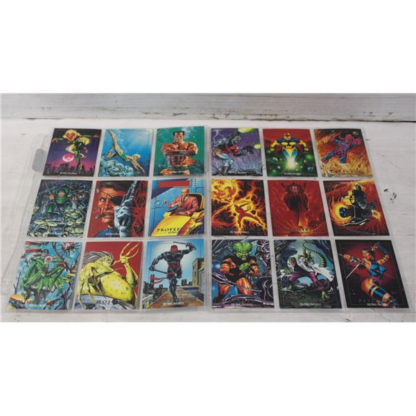 LOT OF 2 VINTAGE COLLECTABLE SHEET OF MARVEL