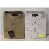 Image 1 : NEW MEN'S SHIRTS 1WHITE 1TAN SIZE 5XL