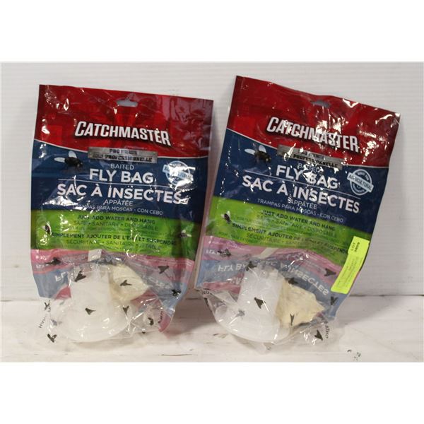 2 CATCHMASTER PRO STRENGTH FLY BAGS X 2